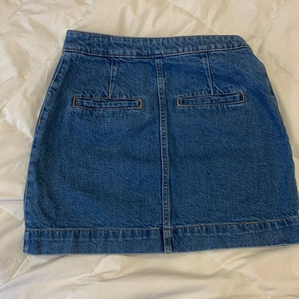 We The Free Blue Denim Skirt, button down, size 24 - Picture 10 of 10